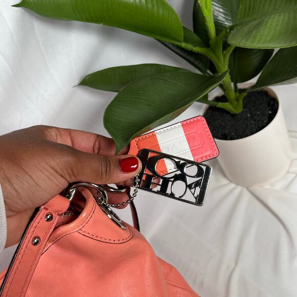 COACH Y2K Hampton 19393 Two Tone Pink Hobo Style Shoulder Bag - Picture 11 of 12